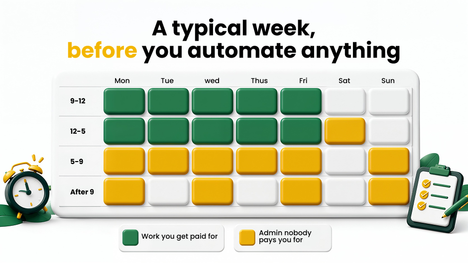 A typical week before you automate anything