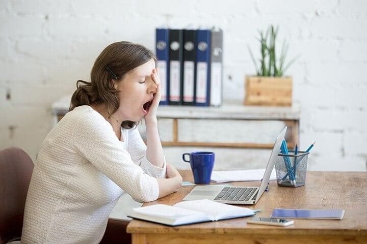 Exhausted Working Woman
