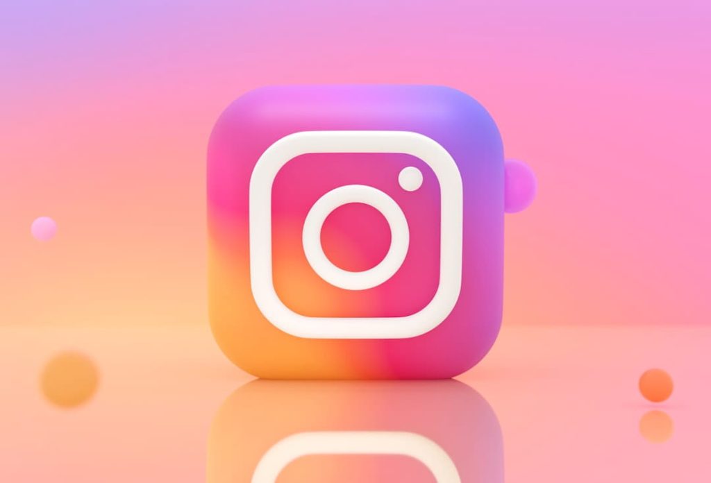 3D Instagram logo illustration representing instagram courses for small business.