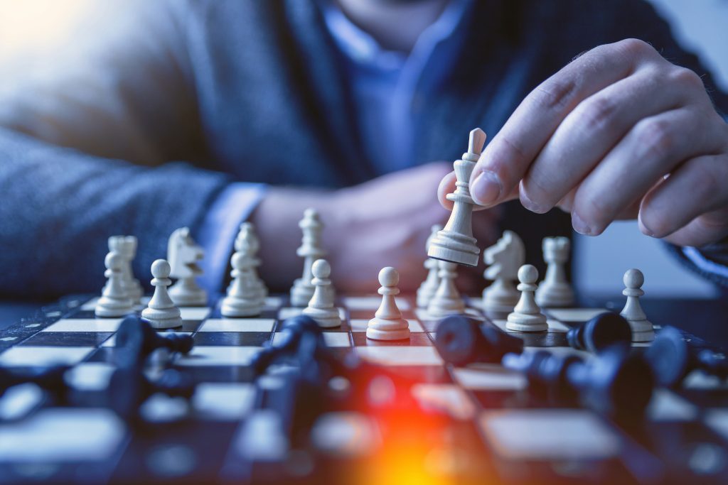 Chess board emphasizing the importance of networking events NYC offers.